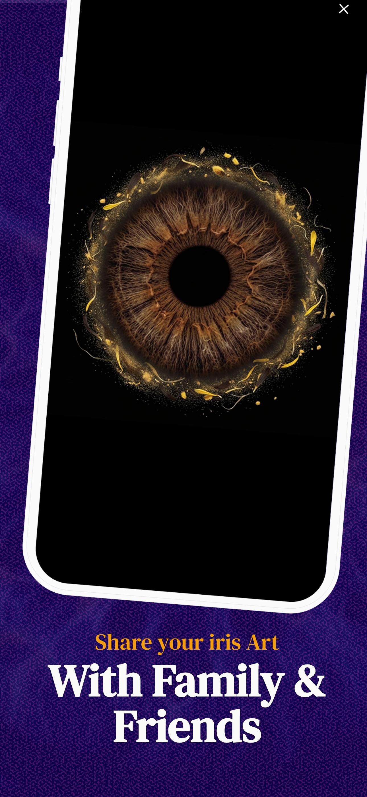 Saving iris art results