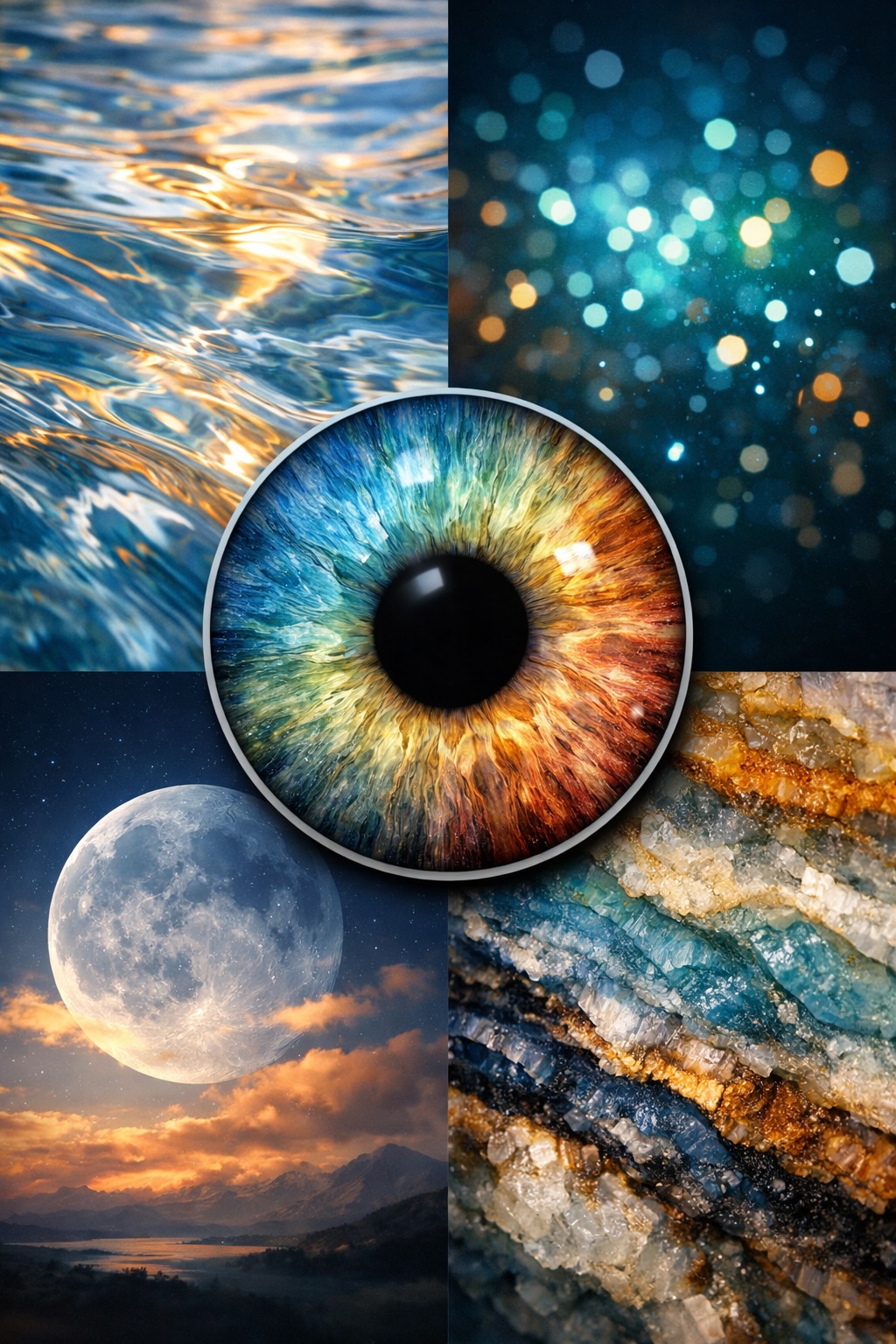 Iris Art app turning an eye photo into art